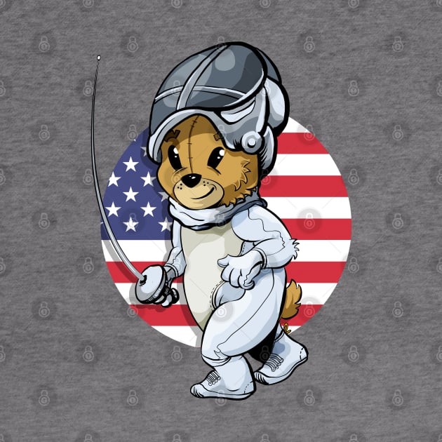 Team USA Fencing by Black Tee Inc